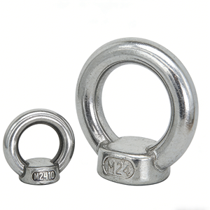 Écrou <span class=keywords><strong>à</strong></span> œillet robuste en acier inoxydable DIN582 - Écrou de levage poli avec base <span class=keywords><strong>à</strong></span> collier pour applications marines, industrielles et de camping-cars - Product Image 1