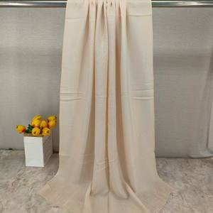 ฮิญาบแบบทอโมดอลน้ำหนักเบา2025 100% ผ้าลินินเนื้อนุ่มระบายอากาศได้ดีสำหรับเด็กมุสลิมผู้หญิงสไตล์หรูหราฤดูร้อน55*160ซม. - Product Image 2