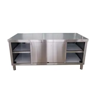 Gabinete de mesa de preparación de acero inoxidable de alta resistencia | Banco de trabajo comercial para Cocina, Restaurante, panadería y <span class=keywords><strong>catering</strong></span> - Product Image 1