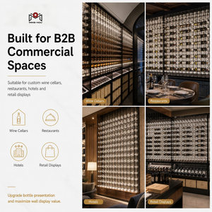 Di lusso Wine Bar Cabinet acrilico e metallo <span class=keywords><strong>portabottiglie</strong></span> con luce a LED porta bottiglie personalizzare il Design della cantina della stanza del vino - Product Image 4