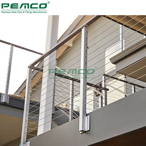 Moderno Ss 304 316 Cubierta <span class=keywords><strong>de</strong></span> <span class=keywords><strong>cuerda</strong></span> <span class=keywords><strong>de</strong></span> alambre Balaustrada <span class=keywords><strong>Exterior</strong></span> Hermoso balcón Cable <span class=keywords><strong>Barandilla</strong></span> Diseño - Product Image 1