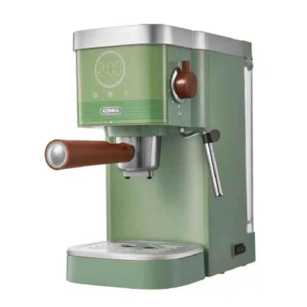 ヴィンテージスタイルのコーヒーマシン20バー半自動エスプレッソメーカーコーヒーパウダーホームインスタントエスプレッソメーカーカプチーノメーカー
