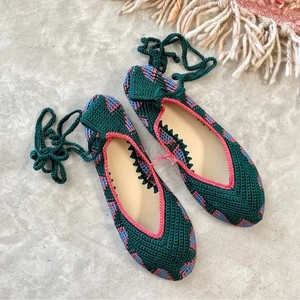 Feiwei, zapatos de tacón de princesa Europea americana, suela blanda, zapatos planos tejidos de gran tamaño para mujer, zapatos náuticos con punta cuadrada y Punta de huevo - Product Image 4