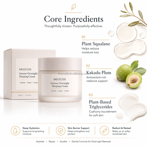 Crema de Noche Intensa Antienvejecimiento con Escualano OEM, Crema Reparadora de la Barrera Cutánea, Crema para Dormir con Magnesio para el Insomnio - Product Image 2