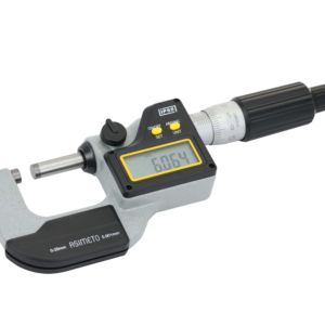 Micrómetro Digital Asimeto IP65 de Acero Inoxidable, Pantalla LCD de 0-25 mm, Precisión de 0.0001 mm, Herramienta de Medición - Product Image 1