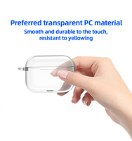 Étui de protection transparent en TPU tendance, anti-rayures, antichoc, avec logo personnalisé et surface en époxy