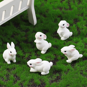 Dễ Thương Thỏ Mô Phỏng Thu Nhỏ Cảnh Quan Sáng Tạo 3D Nhựa Trang Trí Cho Tự Làm Trang Trí Nội Thất Handmade Phim Hoạt Hình Trang Trí Trang Trí - Product Image 3