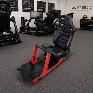 Support de Volant Réglable pour Simulateur de Course Rouge et Noir avec Plateforme de Pédales Universelle pour Logitech <span class=keywords><strong>Fanatec</strong></span> - Product Image 3
