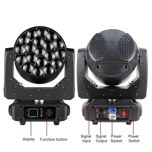 Equipo Profesional para Escenarios, 19 Piezas, Lámpara de Cabeza Móvil LED Bee Eye, Luz de Cabeza Móvil LED DMX RGBW - Product Image 3