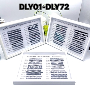 Venta al por mayor de pestañas gruesas con logotipo personalizado, kit de extensiones de pestañas DIY con etiqueta privada, kit de extensiones de pestañas - Product Image 6