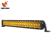 Barra de Luz LED Todoterreno de 120W y 22.4 Pulgadas, Doble Fila, Lámpara Antiniebla para Camioneta, SUV, Tractor, Construcción, IP67, 3000K-6000K