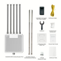 Router Empresarial WiFi 6 para Exteriores MWS WA3000H HW3000L, Punto de Acceso Inalámbrico de Alta Potencia a Prueba de Agua para Cobertura de Señal de Largo Alcance