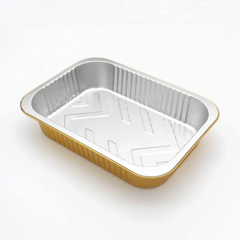 High quality rectangular aluminum container food disposable aluminum foil food pan