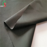 100% Polyester imperméable coupe-vent pongé doublure tissu PU enduit sergé tissé extérieur veste manteau Direct usine chinois