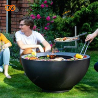 Barbecue-gril extérieur en acier Corten, écologique, certifié CE, grande brasero pour bois de chauffage, 40000-44999, chauffage extérieur