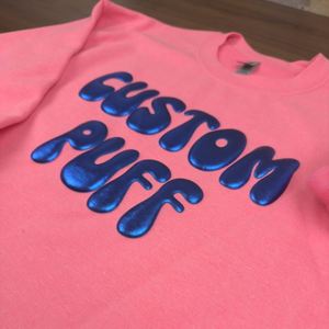 เสื้อสวมหัวแบบสวมหัวมีฮู้ดลายนูนเสื้อสเวตเตอร์แบบสวมหัวโฟม3D ไวนิลพิมพ์ลายนูนสำหรับทีมออกแบบได้ตามต้องการ - Product Image 1