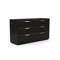 Commode à 6 tiroirs en bois moderne 2024, armoire double, armoire de chambre à coucher, armoire de salon, meubles de salon, taille personnalisable