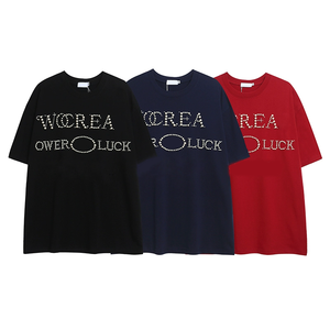 Camiseta Unisex de Alta Calidad Personalizada con Logotipo de Perlas de Burbuja 3D, 100% Algodón, 180 Gsm, Corte Holgado - Product Image 1