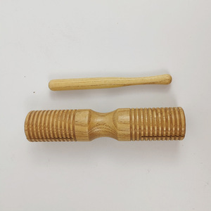 Aplaudidores dobles de madera, instrumento de percusión ranurado para niños, ayuda para la enseñanza musical, color madera natural - Product Image 3