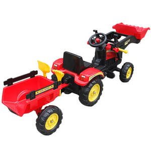 Trattore Giocattolo <span class=keywords><strong>a</strong></span> <span class=keywords><strong>Pedali</strong></span> con Caricatore e Rimorchio per Bambini - Product Image 5