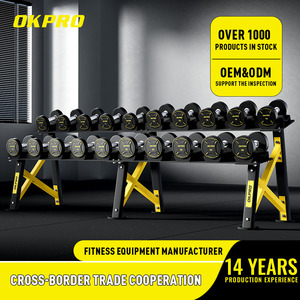 OKPRO High Quality Wholesale Custom Gym Strength Training TPU Urethane <strong>Dumbbells</strong> - Product Image 2