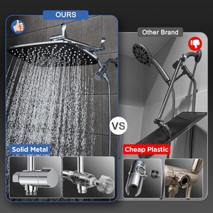 Cabezal de ducha de mano de alta presión, accesorios de metal robustos, rociador de baño multifunción para uso doméstico en el baño - Product Image 5