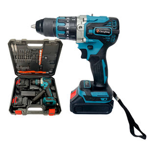 1/2" Metal Chuck Portable Cordless Battery <b>Power</b> Drill Kits Brushless Impact Drill Combination <b>Tool</b> Set for Home Repair - Product Image 3