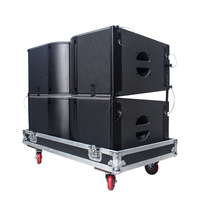 Système de sonorisation professionnel Active Ka212, enceintes amplifiées doubles de 12 pouces, systèmes de sonorisation en ligne, en vente
