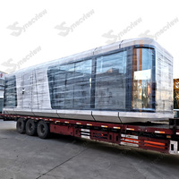 Fabricant de maisons capsules modernes écologiques en acier personnalisées, alimentées à l'énergie solaire, pour fermes, maisons de grand-mère, maisons de vacances, écoles, parcs