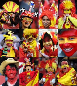 Peluca Afro Sintética para Aficionados a la Selección Española EK 2024, Estilo Rizado y Divertido, Hecha en China - Product Image 5
