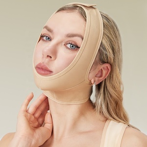 Masque en soie V-Face Lifting du visage Double <span class=keywords><strong>réduction</strong></span> du menton Post-liposuccion Ligne de graisse Sculpture couvre-chef Rides Jersey Top Firm Thin - Product Image 1