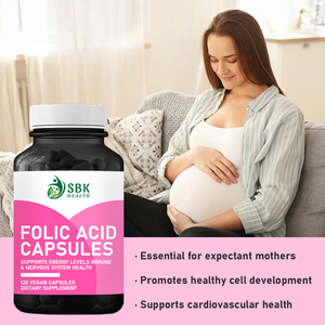 Private Label Folic Acid Capsules Promotes Healthy Cell Development Supports Cardiovascular Health and Circulation Capsules - Product Image 6