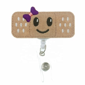Accessoires d'infirmière populaires Médical Rétractable Nom Carte ID Clip Feutre <span class=keywords><strong>Badge</strong></span> Porte-Bobine - Product Image 6