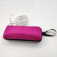 Étui à lunettes rigide en EVA avec fermeture éclair, rectangulaire, personnalisable avec logo, portable, pour lunettes de soleil, boîte de rangement protectrice avec cordon