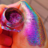 Poudre acrylique Highlight arc-en-ciel Laser optique caméléon symphonie polarisée paillettes ciel étoilé liquide ongles Chrome Mica Nail Art