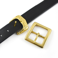 Boucles de ceinture en laiton massif Meetee ZK783 44 mm, style western vintage carré, pour ceintures en cuir DIY, sacs, accessoires de quincaillerie