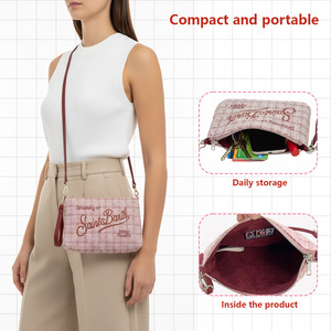 <span class=keywords><strong>Sac</strong></span> bandoulière en tweed style mode estivale, fermeture éclair, matelassé unique, <span class=keywords><strong>à</strong></span> sangle unique, en stock - Product Image 2