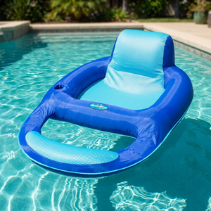 Nouveau design 2026 : Chaise longue gonflable en PVC haut de gamme entièrement personnalisable avec coussins en mousse à mémoire de forme, garantie de 2 ans, certifiée BSCI/SEDEX - Product Image 4