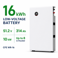 Système de stockage d'énergie domestique divisé haute capacité 16 kWh LiFePO4 51,2 V 314 Ah avec batterie CAN pour Growatt//SMA//Goodwe/Sungrow