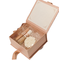 Boîtes en carton gris texturé réutilisables pour flacons de parfum, emballage artisanal