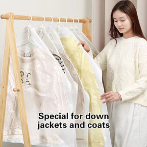 Bolsa de Almacenamiento <span class=keywords><strong>al</strong></span> Vacío <span class=keywords><strong>para</strong></span> <span class=keywords><strong>Ropa</strong></span>, Colgante, Ahorra Espacio, con Gancho, a Prueba de Polvo, con Cierre Lateral - Product Image 2