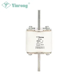 جهاز حرارة حرارية مركب في الحلقة معدن Yingrong 500 690V 800 1000 1250A gG/gL NT4 LV hrc فيوز مربع nh4 فيوز