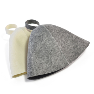 Chapeau de sauna écologique personnalisé à 5 plis en feutre de laine naturelle australienne pour adultes et enfants, unisexe, pour salle de vapeur - Product Image 1