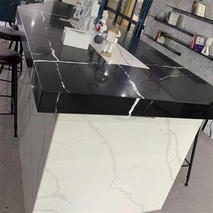 Dalles de pierre de quartz noir Laurent haut de gamme 20mm 30mm, découpe sur mesure, fournisseur de matériaux pour plans de travail de cuisine - Product Image 3