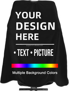 New Arrival High Quality Custom Beauty Salon Barber <strong>Cape</strong> With Designs Snap Polyester Barber Apron <strong>Hairdresser</strong> Apron - Product Image 2
