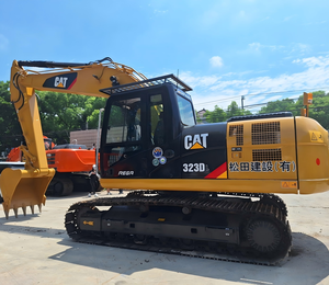 Excavadora de cadenas Cat 323DL usada con pocas horas de trabajo, excavadora hidráulica original Caterpillar de 23 toneladas para movimiento de tierras y construcción. - Product Image 6