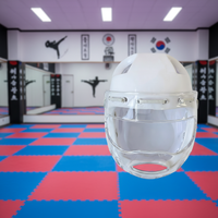 Casque de protection respirant réglable pour les arts martiaux, karaté, taekwondo, entraînement, avec personnalisation en gros