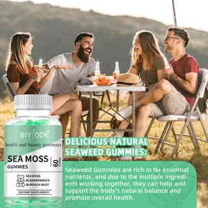 OEM Sugar Free Custom Organic Irish Seamoss Healthcare Supplement Wholesale Weight Loss Digest Detox System Sea Moss Gummies