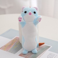 Porte-clés en peluche chat mignon super doux de 4 pouces, mini jouet Kawaii, pendentif de sac, breloque de sac à dos