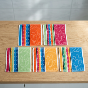 Cotton <b>Striped</b> Face <b>Bath</b> <b>Towel</b> Quick Dry Rectangle Soft Skin Friendly Woven Spa Home Use - Product Image 3